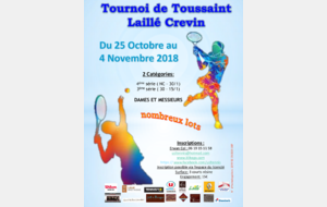 le club de l'US Laillé/Crevin organise son tournoi senior de la Toussaint.