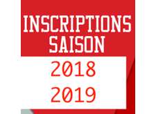 Inscriptions pour la saison 2018-2019